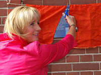 Onthulling informatiebord Damlaan 25-43